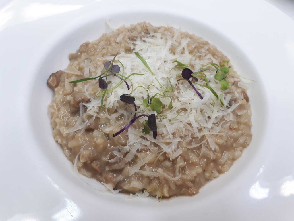 ARROZ CREMOSO DE BOLETUS Y PARMESANO