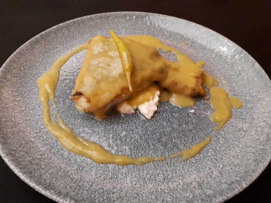 MERLUZA CON PIPARRAS Y MAYONESA DE LIMA